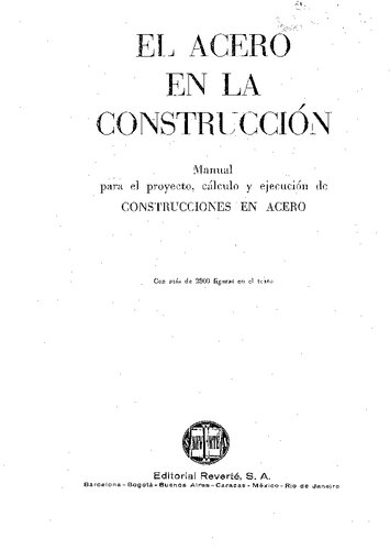 El Acero En La Construcción. Vol. 2 (Spanish Edition)