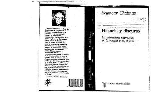 Historia y discurso : la estructura narrativa en la novela y el cine