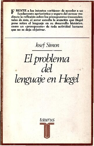 El Problema del Lenguaje En Hegel