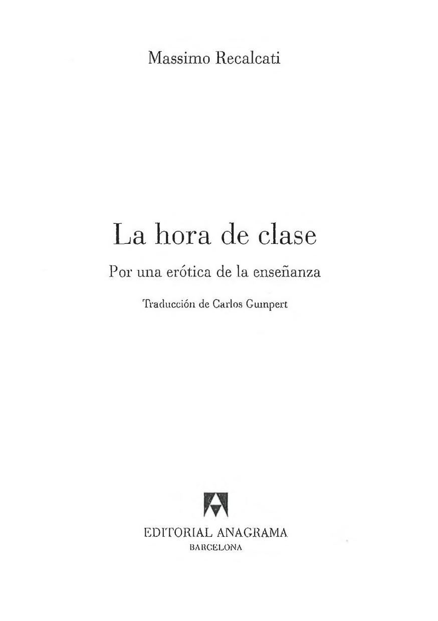 La hora de clase