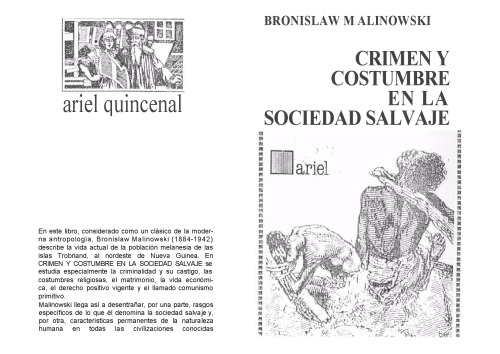 Crimen y Costumbre En La Sociedad Salvaje (Spanish Edition)