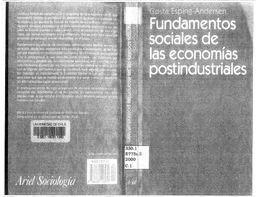 Fundamentos Sociales de Las Economias Postindustri