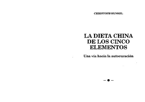 La Dieta China de Los Cinco Elementos