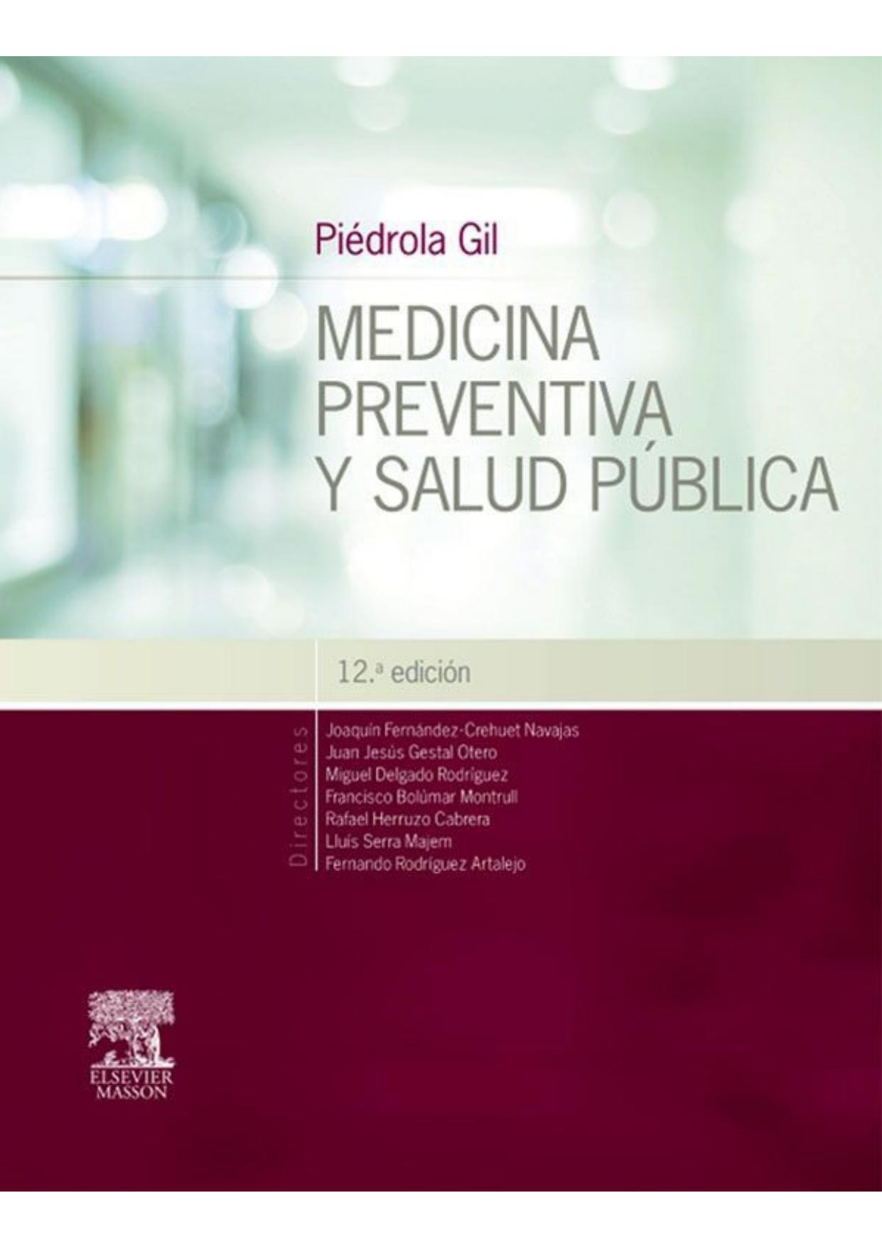 Pi�drola Gil. Medicina Preventiva Y Salud P�blica