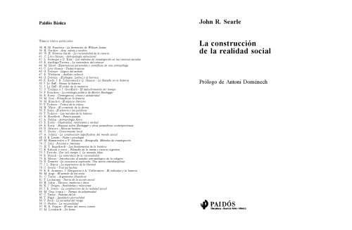 La construcción de la realidad social/ The Construction of Social Reality