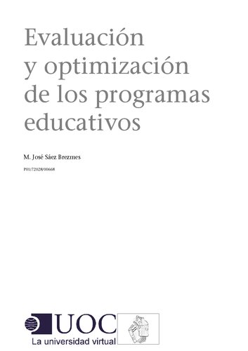 Evaluación y optimización de los programas educativos