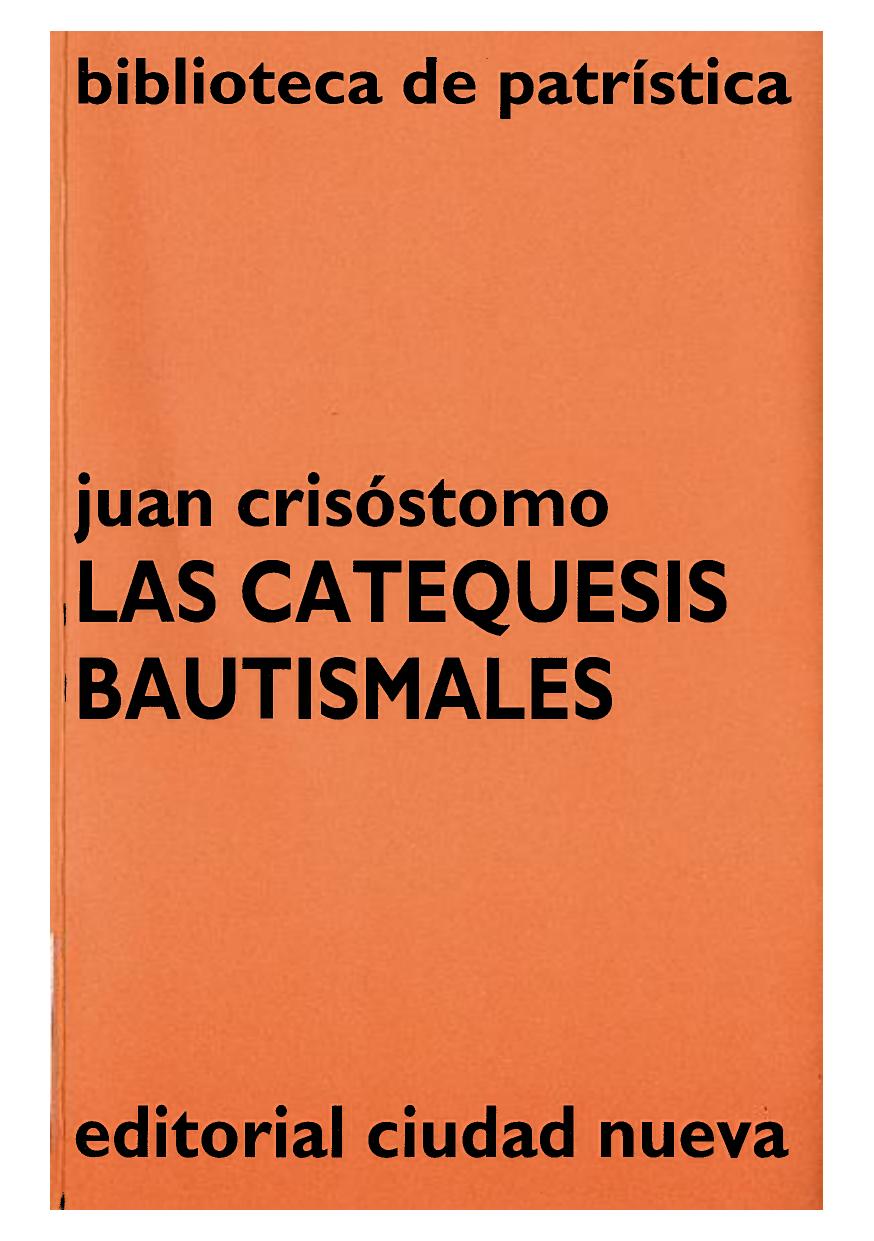 Las catequesis bautismales