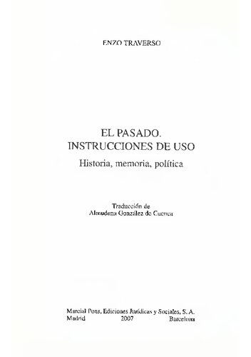 El pasado, instrucciones de uso