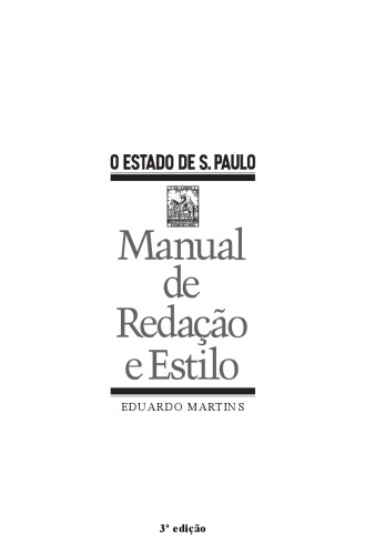 Manual de redação e estilo