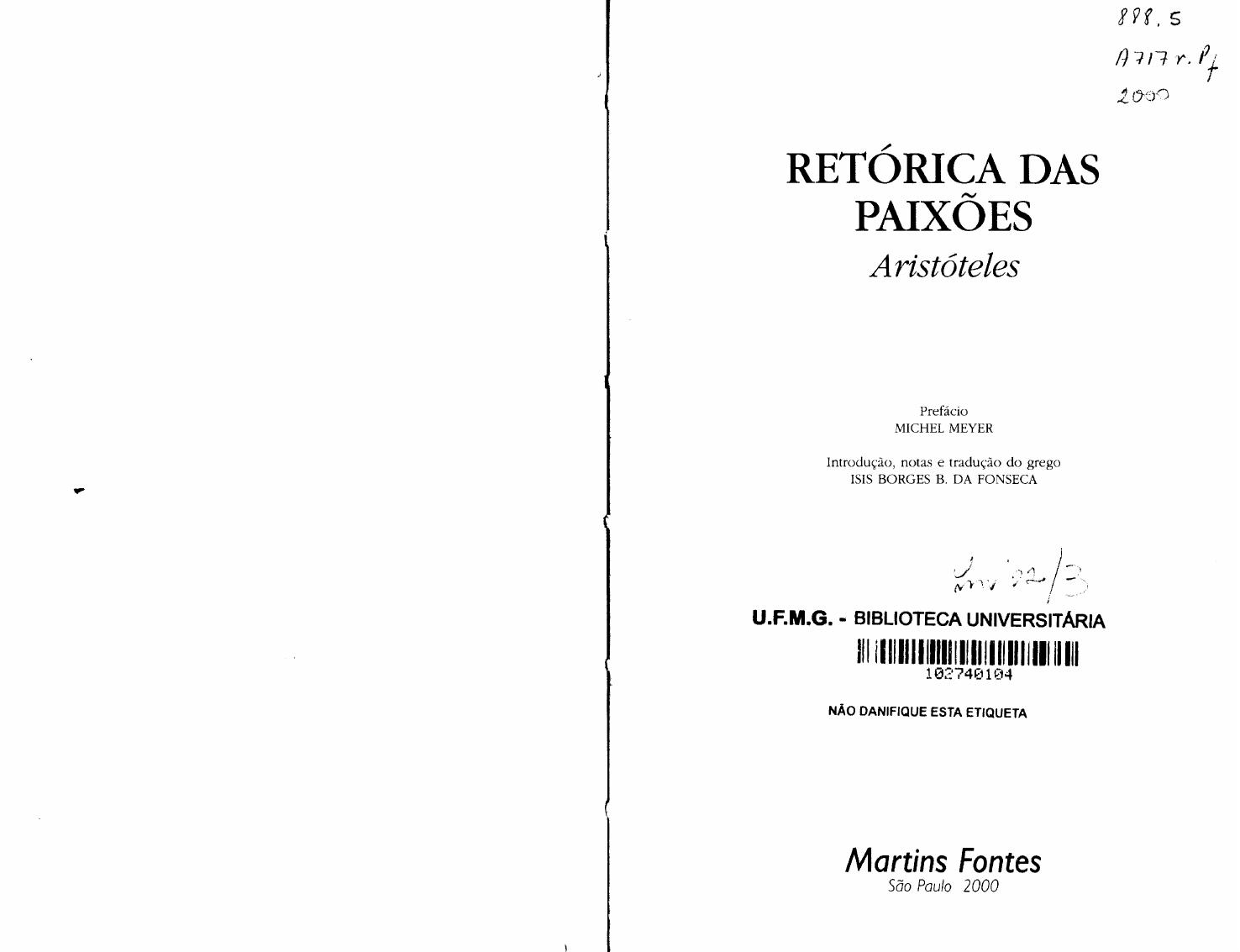 Retórica das Paixões