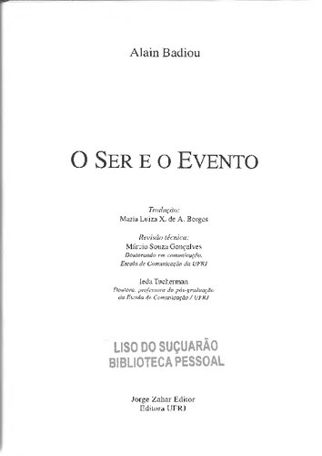 O ser e o evento