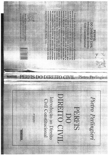 Perfis do direito civil : introdução ao direito civil constitucional