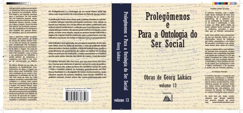 Prolegômenos e Para a ontologia do ser social - Obras de G. Lukács