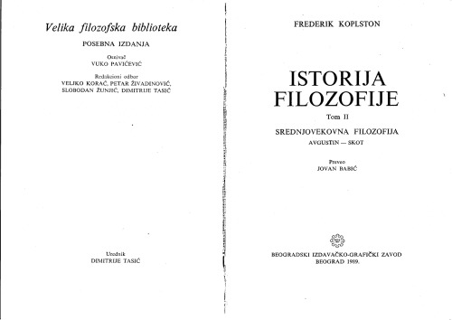 Istorija filozofije. Tom I, Grčka i Rim