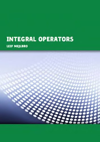 Integral operators