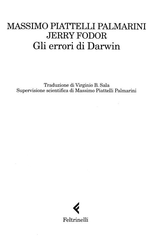 Gli errori di Darwin