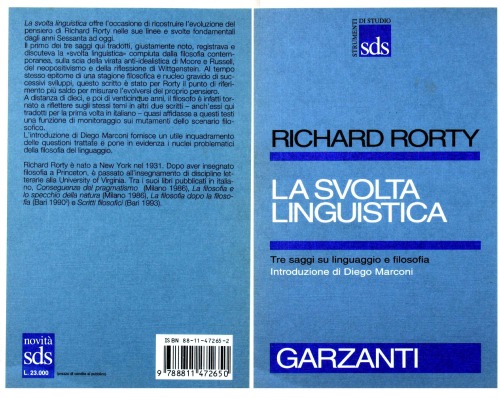 La svolta linguistica. Tre saggi su linguaggio e filosofia