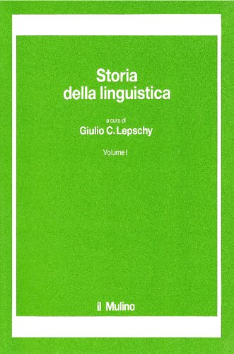 Storia della linguistica vol. 1