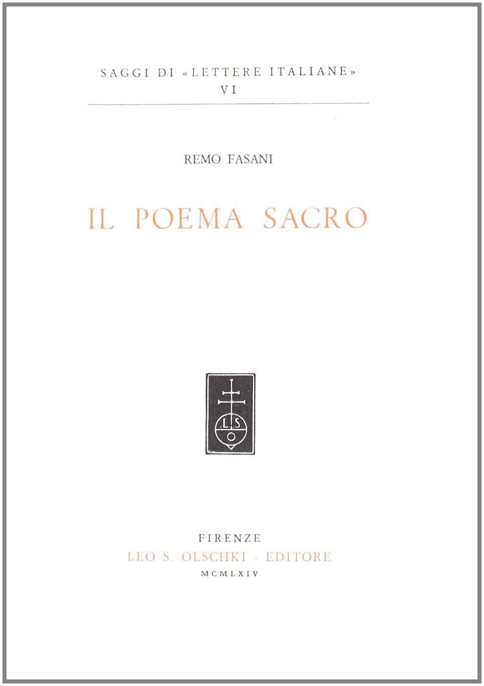 Il poema sacro