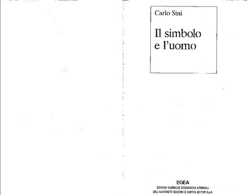 Il simbolo e l'uomo