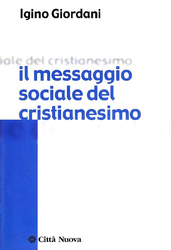 Il messaggio sociale del cristianesimo