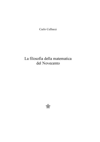 La filosofia della matematica del Novecento