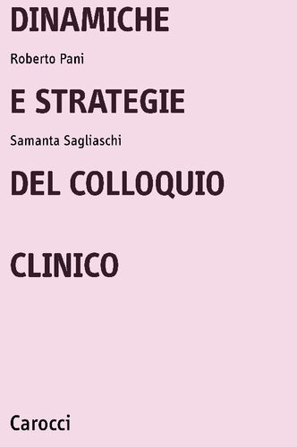 Dinamiche e strategie del colloquio clinico