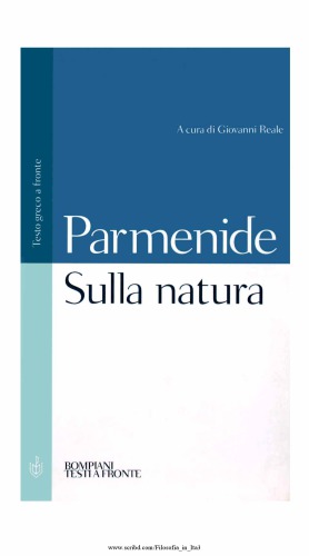 Sulla natura. Frammenti e testimonianze