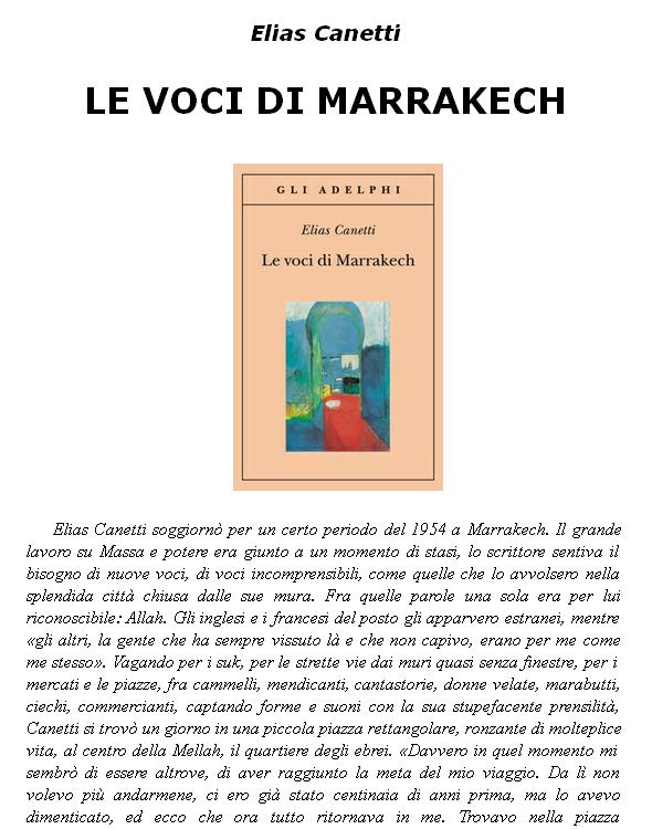 Le voci di Marrakech. Note di un viaggio (Italian Edition)