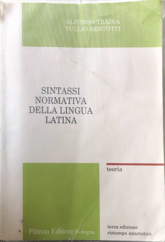 Sintassi normativa della lingua latina