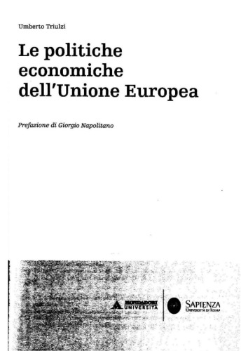 Le politiche economiche dell'Unione europea