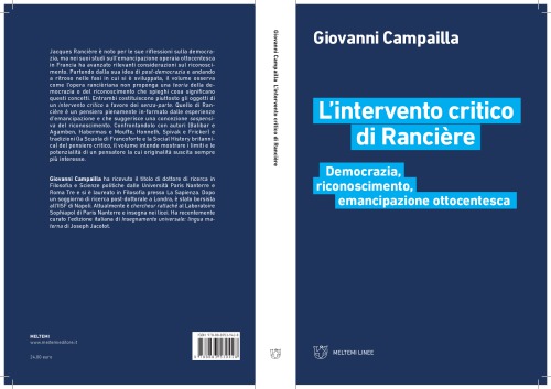 L'intervento critico di Rancière : democrazia, riconoscimento, emancipazione ottocentesca