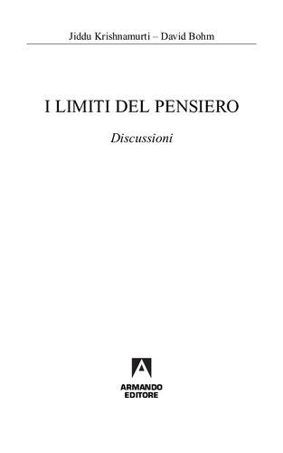 I limiti del pensiero : discussioni