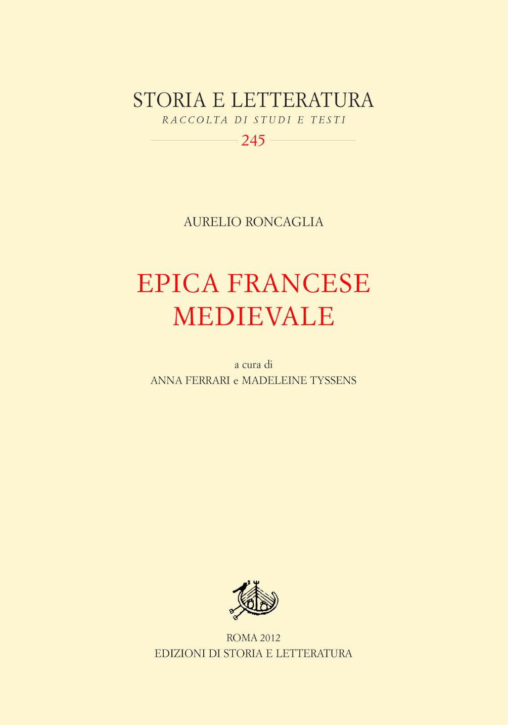 Epica francese medievale