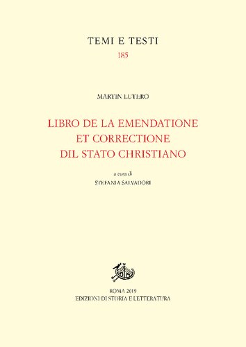 Libro de la emendatione et correctione dil stato christiano