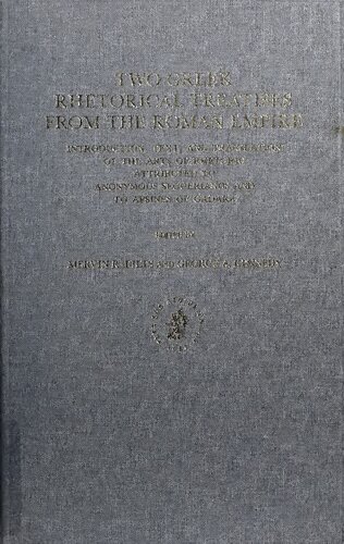 Two Greek Rhetorical Treatises from the Roman Empire