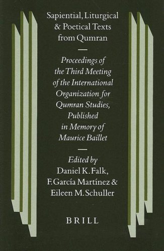 Sapiental, Liturgical and Poetical Texts from Qumran