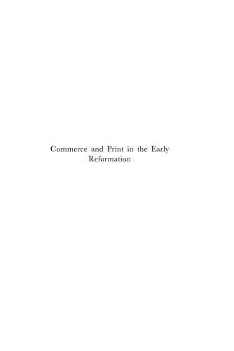 Commerce and Print in the Early Reformation