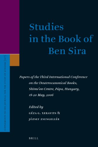 Studies In The Book Of Ben Sira