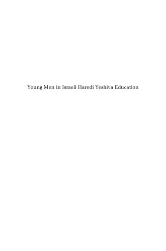 Young Men in Israeli Haredi Yeshiva Education