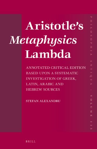 Aristotle S Metaphysics Lambda
