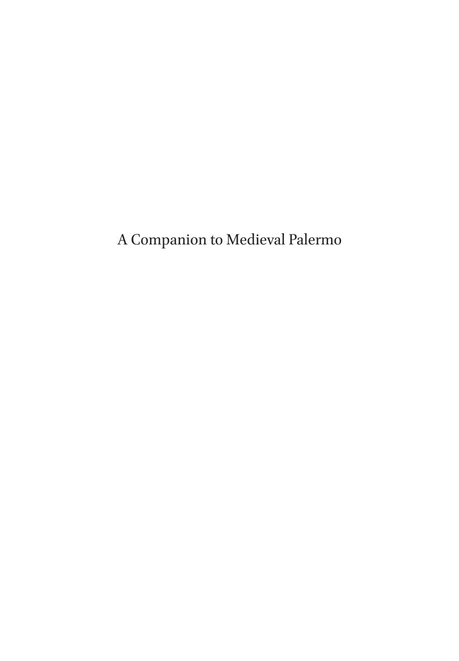 A Companion to Medieval Palermo