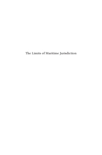 The Limits of Maritime Jurisdiction