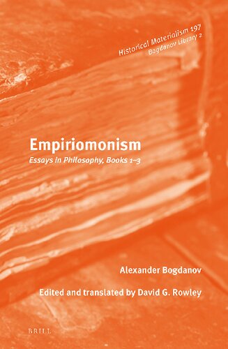 Empiriomonism : essays in philosophy, books 1-3