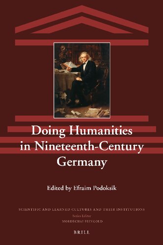 Doing humanities in nineteenth-century Germany