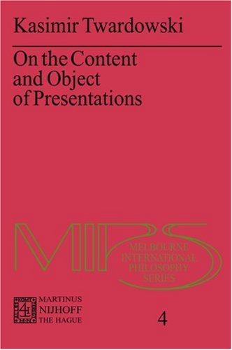 On the Content and Object of Presentations