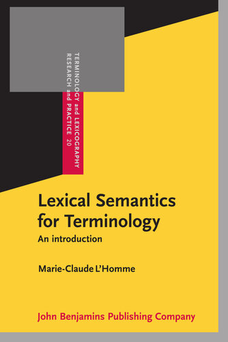 Lexical Semantics for Terminology