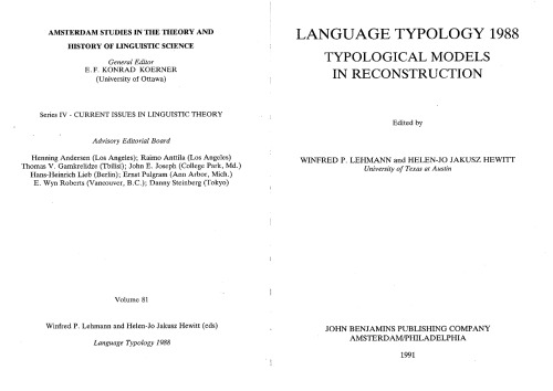 Language Typology 1988