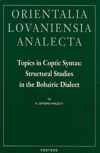 Topics in Coptic Syntax