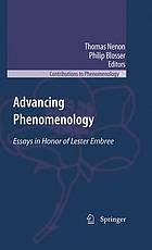 Advancing Phenomenology